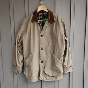 VINTAGE J. Crew Barn Jacket with Chocolate Collar,Size S
